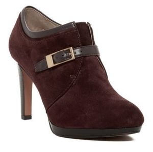 Burgundy Franco Sarto Sabelle Ankle Booties